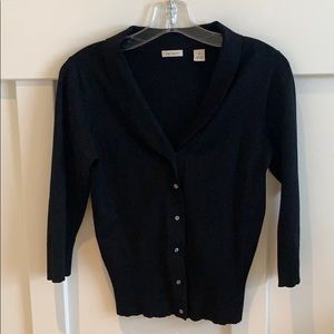 Black cardigan